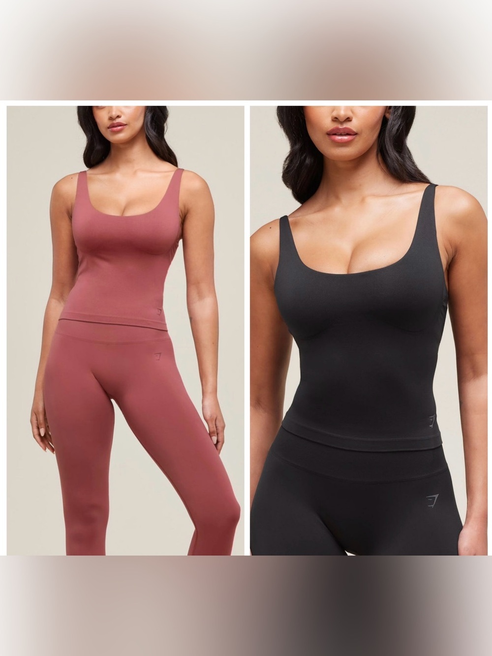 GYMSHARK - SOFT SCULPT TANK WITH SHELF Bundle